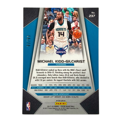 PANINI NBAカード PRIZM MICHAEL KIDD-GILCHRIST CHARLOTTE HORNETS /99 #237 中古 IT2