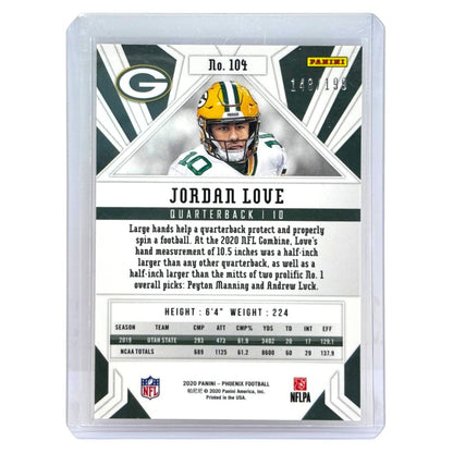 PANINI NFLカード PHOENIX JORDAN LOVE GREEN BAY PACKERS /199 #104 中古 IT1