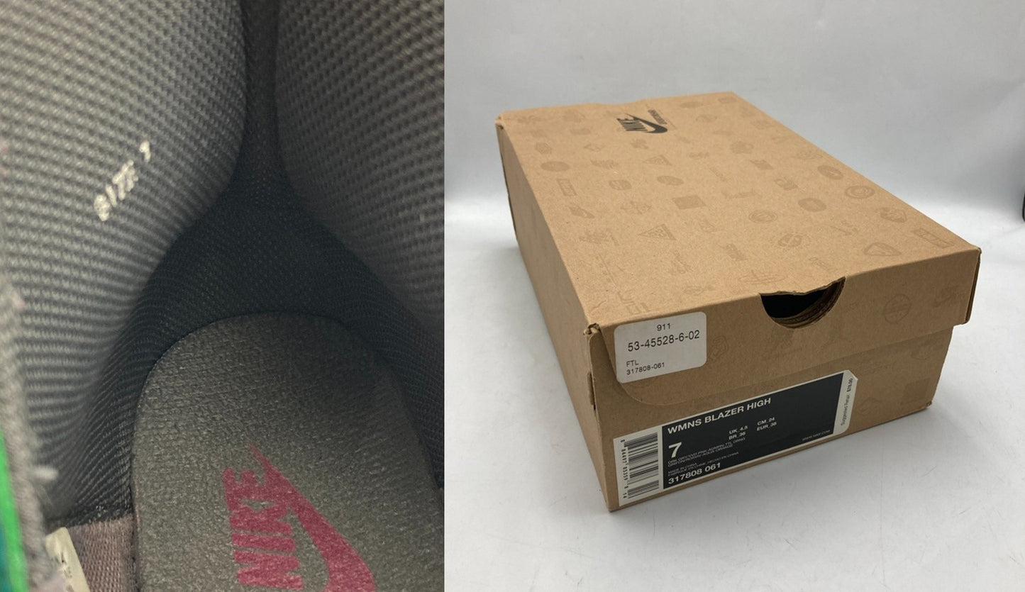 NIKE WMNS ナイキ ウィメンズ ブレーザー ハイ blazer high vera bradley 317808 061 レディース サイズ24cm 中古 D4