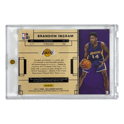 PANINI NBAカード GOLD STANDARD BRANDON INGRAM LOS ANGELES LAKERS 22/25 #301 中古 IT1
