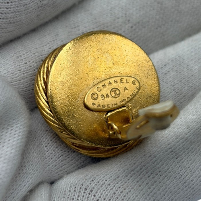CHANEL シャネル フェイクパール イヤリング レディース 両耳 ブランド アクセサリー 中古 W4