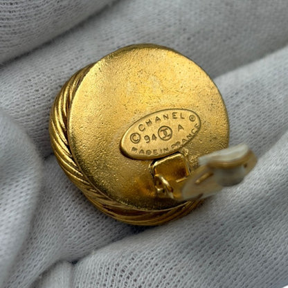 CHANEL シャネル フェイクパール イヤリング レディース 両耳 ブランド アクセサリー 中古 W4