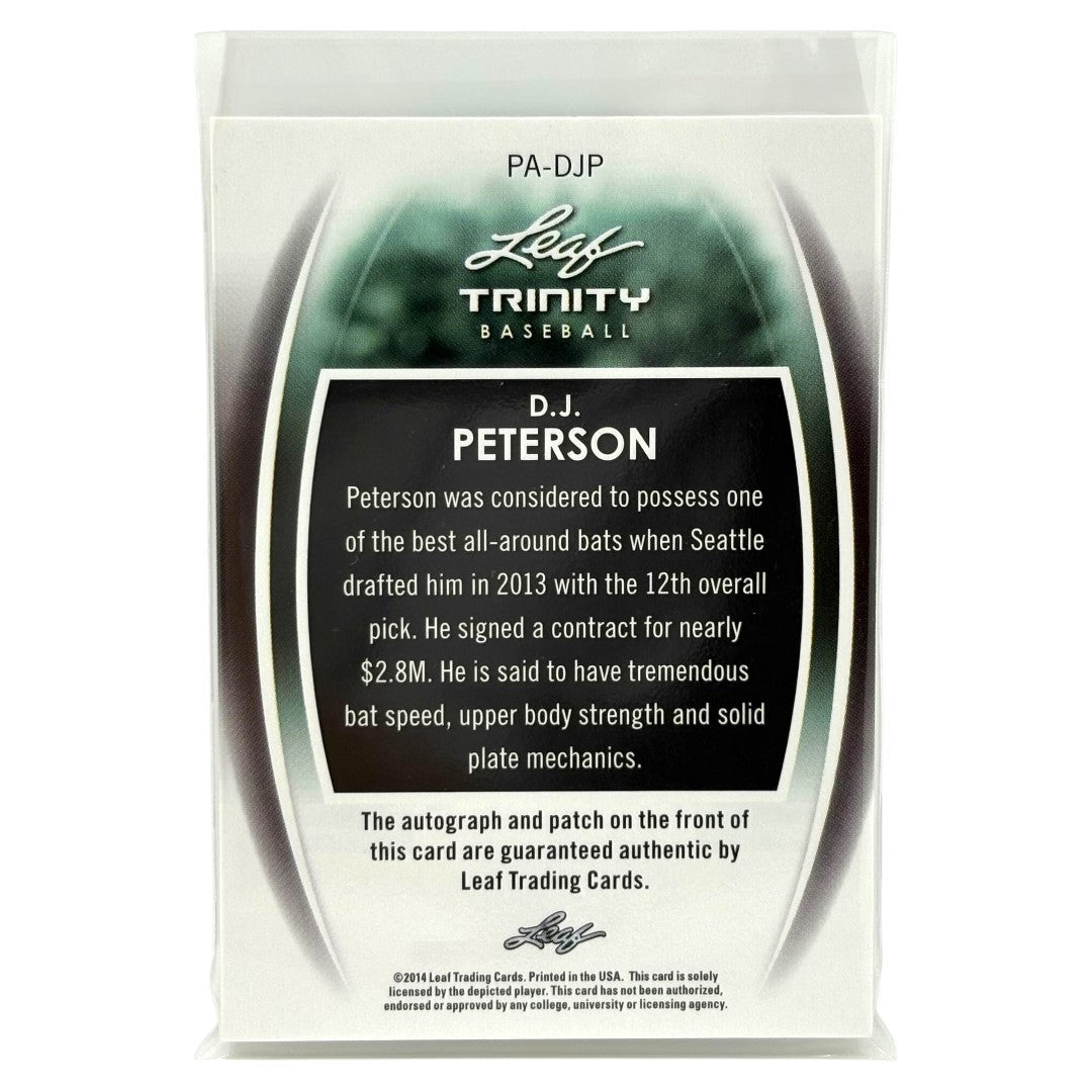 Leaf MLBカード TRINITY D.J. PETERSON #PA-DJP 中古 IT1