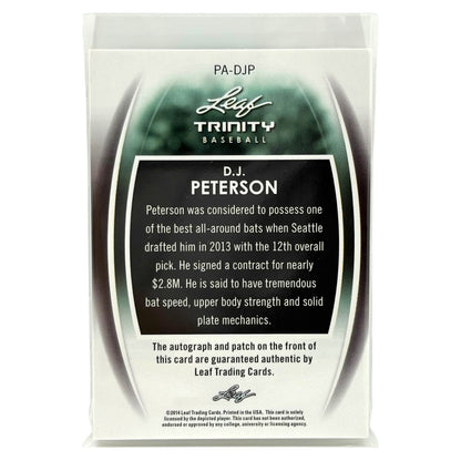 Leaf MLBカード TRINITY D.J. PETERSON #PA-DJP 中古 IT1