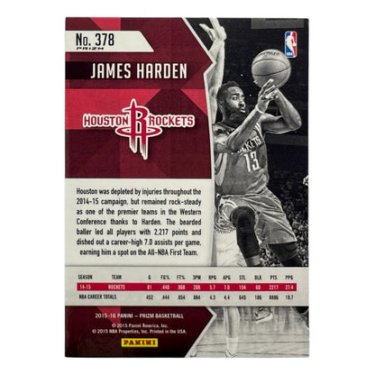 PANINI NBAカード PRIZM JAMES HARDEN ROCKETS #378 中古 IT2