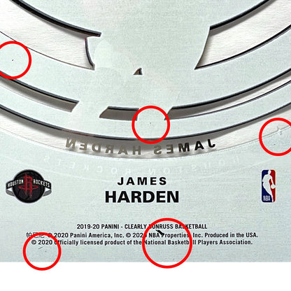 PANINI NBAカード CLEARLY DONRUSS JAMES HARDEN HOUSTON ROCKETS #10 中古 IT2