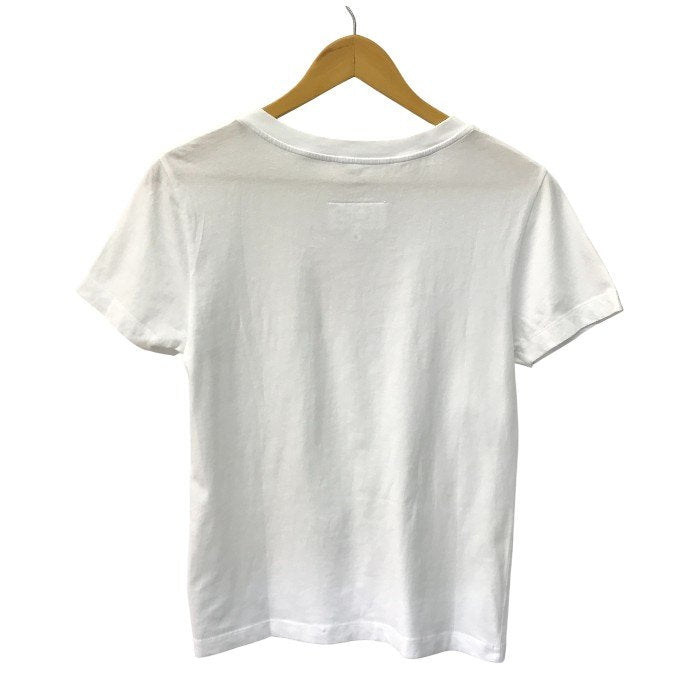 MM6 Maison Margiela Tシャツ レディース 半袖 コットン 無地 シンプル 2021 ワンポイント ホワイト Mサイズ S62GD0087 S23901 中古 T1