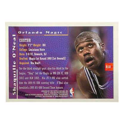 TOPPS NBAカード FINEST MYSTERY SHAQUILLE O’NEAL ORLANDO MAGIC #M22 中古 IT2
