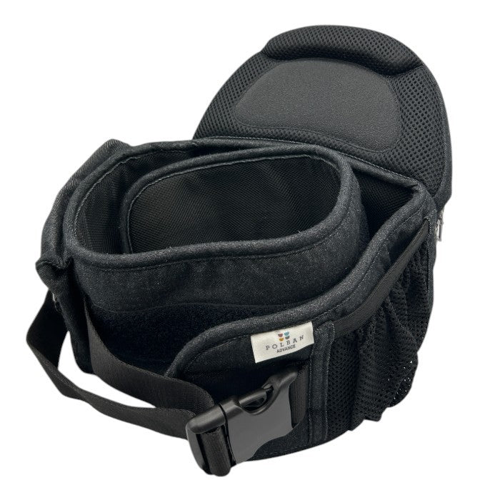 LUCKY 1934 POLBAN ADVANCE ポルバンアドバンス ヒップシート 抱っこ紐 P731015 デニムブラック シングルショルダー付 ラッキー ベビー用品 のせる抱っこひも 中古 W４