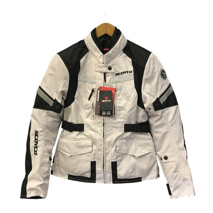 SCOYCO ツーリングジャケット パンツ 2点上下セット レディース 春秋冬 バイク ウェア 二輪 ライナー プロテクター グレー M/25インチ JK122W/P122W 中古 T1