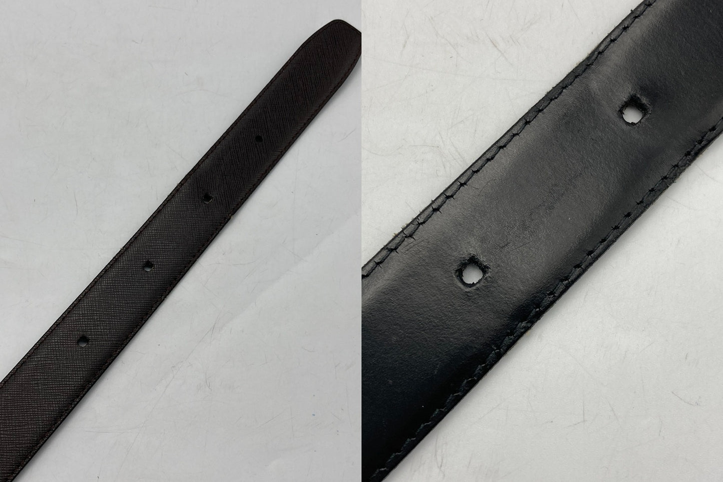 dunhill ダンヒル 回転バックル レザーベルト リバーシブル 中古 D4