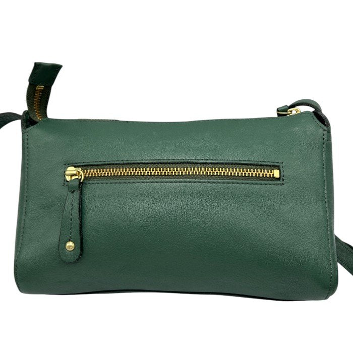 DAKOTA キューブ ショルダーバッグ グリーン ダコタ 鞄 牛革 レザー レディース おしゃれ 中古 W４