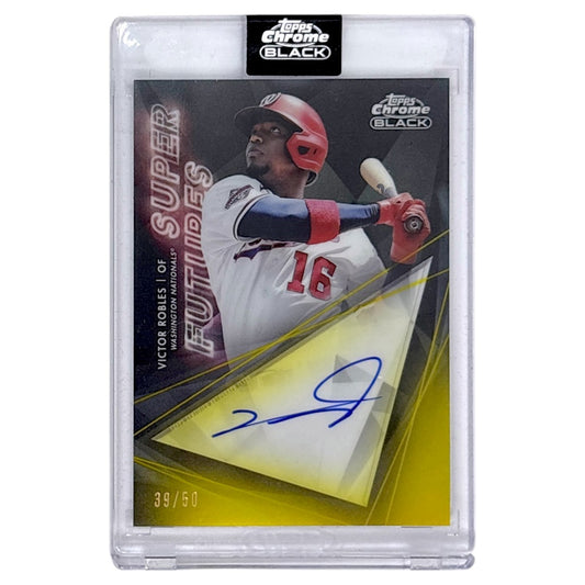 未開封品 TOPPS MLBカード CHROME BLACK VICTOR ROBLES WASHINGTON NATIONALS /50 #SFA-VR 中古 IT1