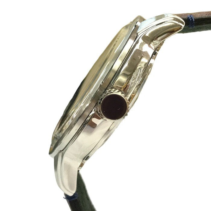 Paul Smith ポールスミス ケンブリッジ ビッグデイト 腕時計 メンズ アナログ クォーツ レザーベルト SS シルバー/ブラウン YA30-S084270 中古 T1