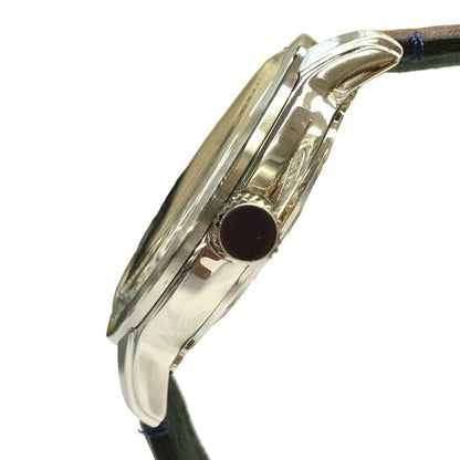 Paul Smith ポールスミス ケンブリッジ ビッグデイト 腕時計 メンズ アナログ クォーツ レザーベルト SS シルバー/ブラウン YA30-S084270 中古 T1