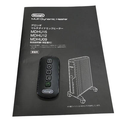 デロンギ(DeLonghi)マルチダイナミックヒーター ゼロ風暖房 マットブラック [8~10畳用] MDHU12-PB 中古 Y1