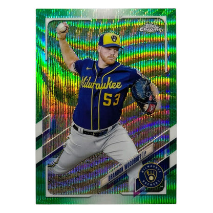 TOPPS MLBカード CHROME BRANDON WOODRUFF MILWAUKEE BREWERS /99 #192 中古 IT2