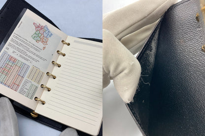 LOUIS VUITTON エピ アジェンダPM 手帳カバー ブラック R20052 リフィルあり 中古 D4