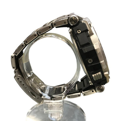 CASIO G-SHOCK MTG 腕時計 メンズ GPS ハイブリッド電波ソーラー タフソーラー アナログ シルバー/ブラック MTG-G1000D-1AJF 中古 T1