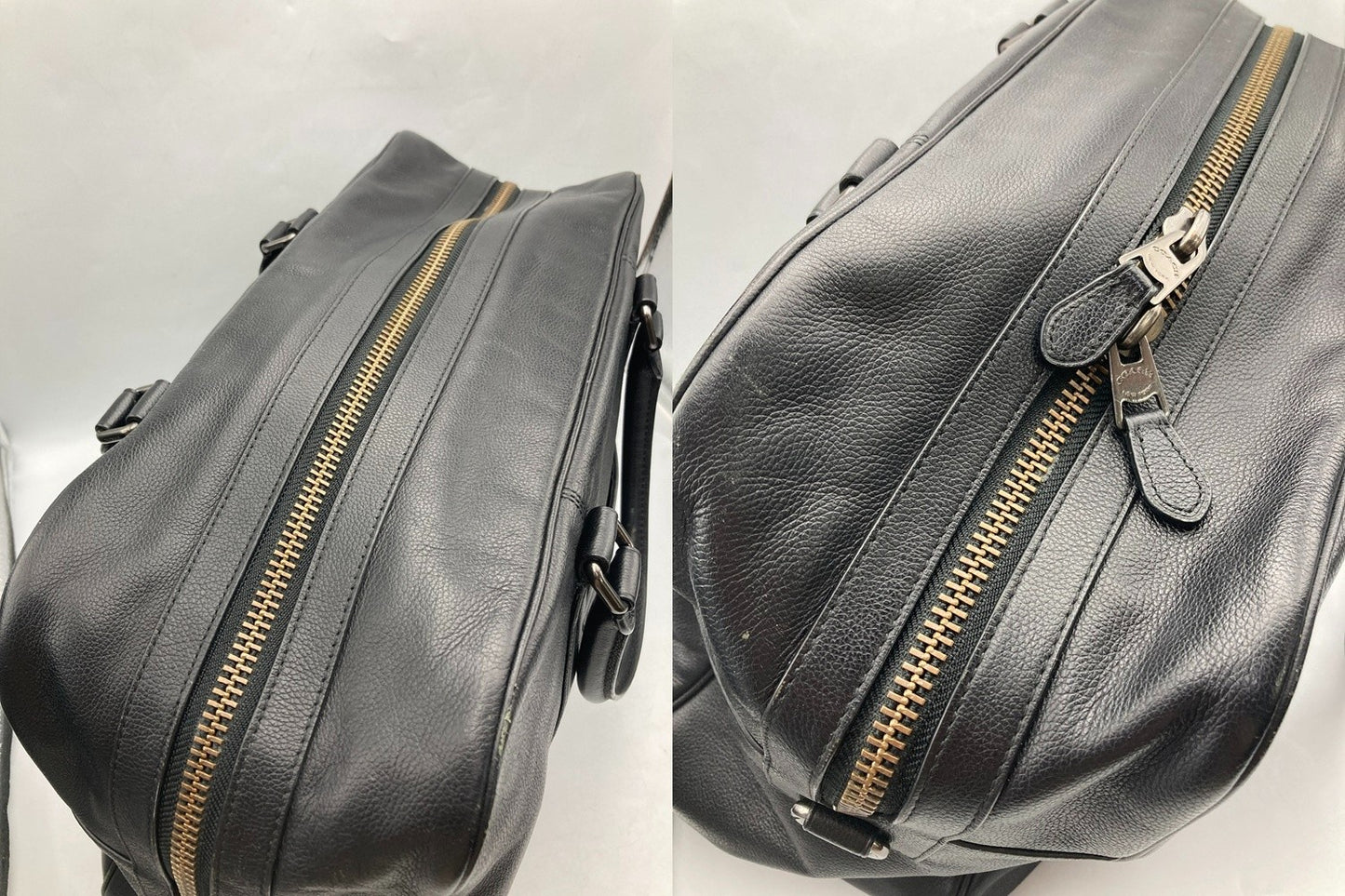 COACH コーチ レザー 2WAY ボストンバッグ F27614 中古 D4