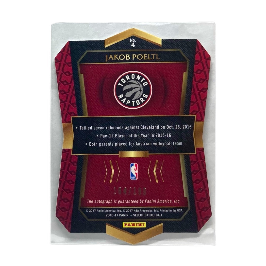PANINI NBAカード SELECT DIE CUT JAKOB POELTL TORONTO RAPTORS /199 #4 中古 IT2