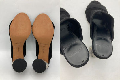 quartierglam カルチェグラム ミュール ブラック レディース サイズ38 中古 D4