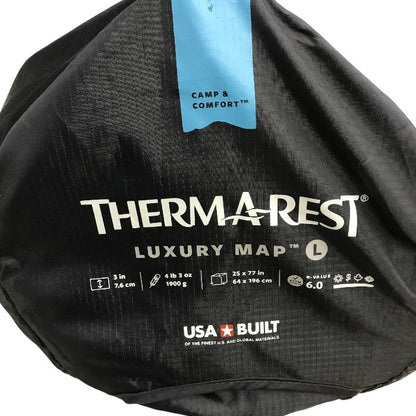 THERMAREST サーマレスト LuxuryMap L ラグジュアリーマップ マットレス 4シーズン アウトドア ポリエステル ネイビー 中古 T1