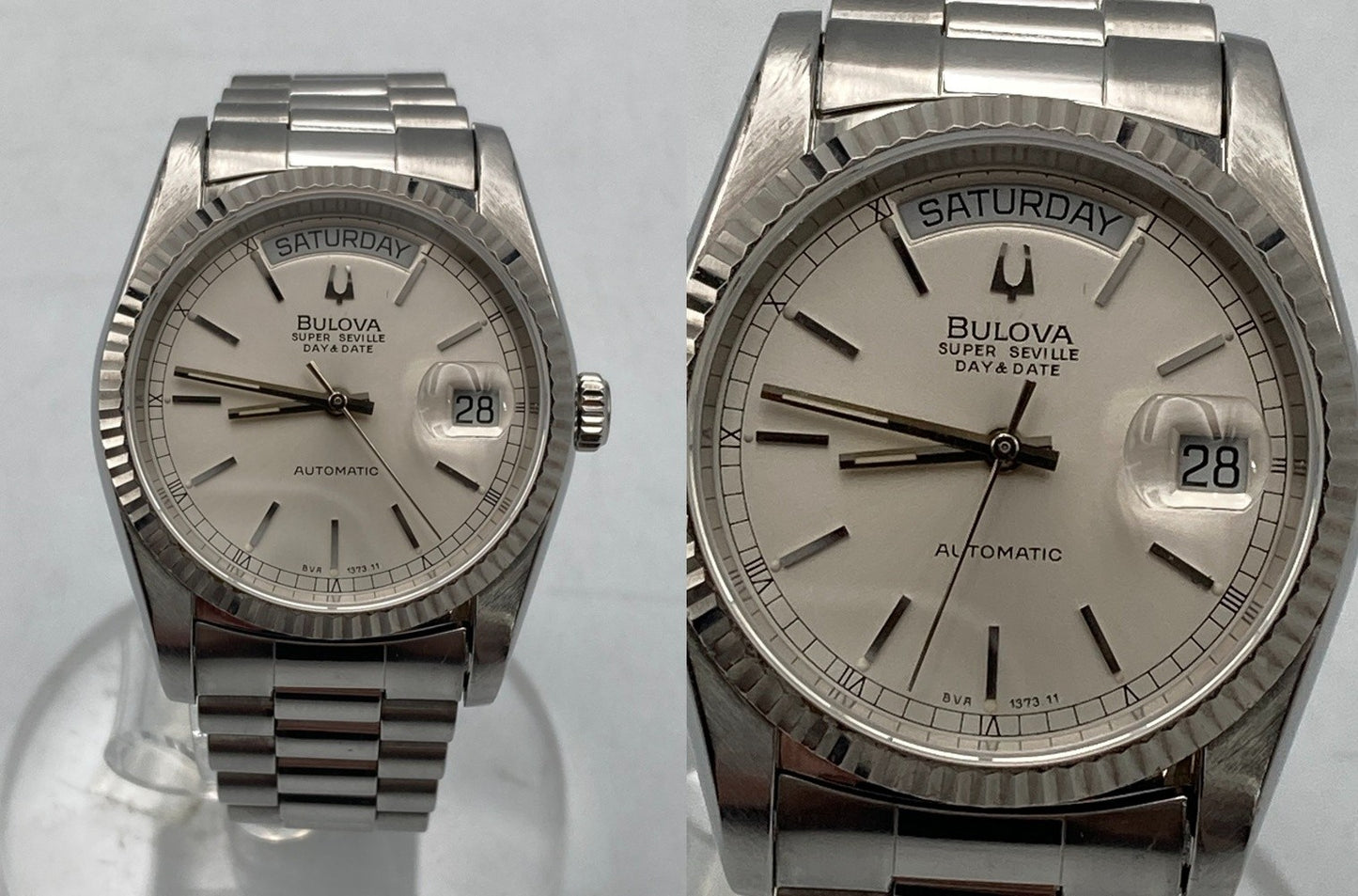 [訳アリ] BULOVA ブローバ スーパーセビル デイデイト オートマティック 腕時計 中古 D4