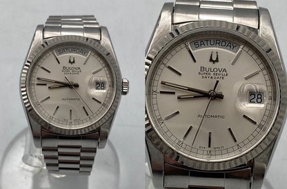[訳アリ] BULOVA ブローバ スーパーセビル デイデイト オートマティック 腕時計 中古 D4