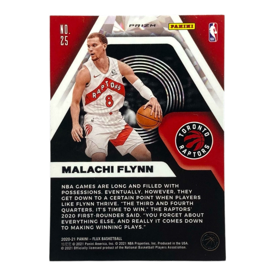 PANINI NBAカード FLUX PRIZM MALACHI FLYNN RAPTORS #25 中古 IT2