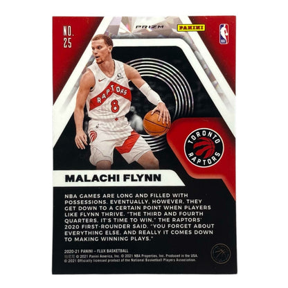 PANINI NBAカード FLUX PRIZM MALACHI FLYNN RAPTORS #25 中古 IT2