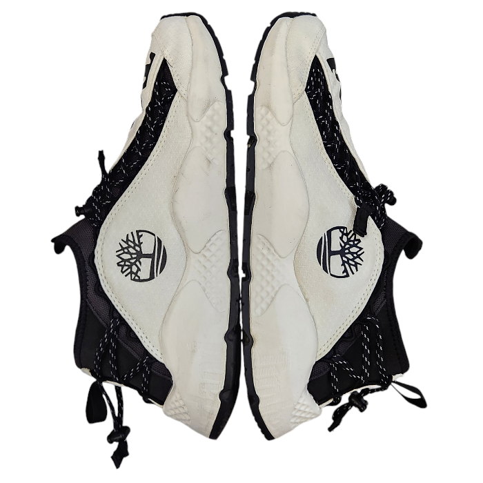 Timberland ティンバーランド リップコード リップストップ スニーカー メンズ ローカット スリッポン ホワイト/ブラック 27.5cm A5QCX 中古 T1