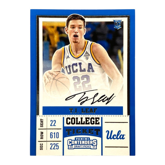 PANINI NBAカード CONTENDERS DRAFT PICKS T.J. LEAF UCLA BRUINS #63 中古 IT2