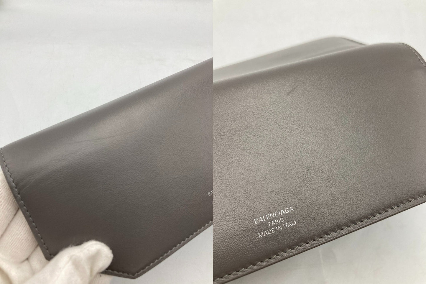 BALENCIAGA バレンシアガ Envelope エンベロープ スリム コンチネンタルウォレット 736732 長財布 中古 D4