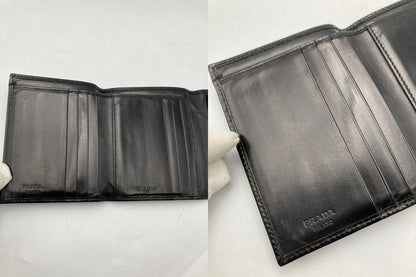 PRADA プラダ レザー 3つ折り財布 中古 D4