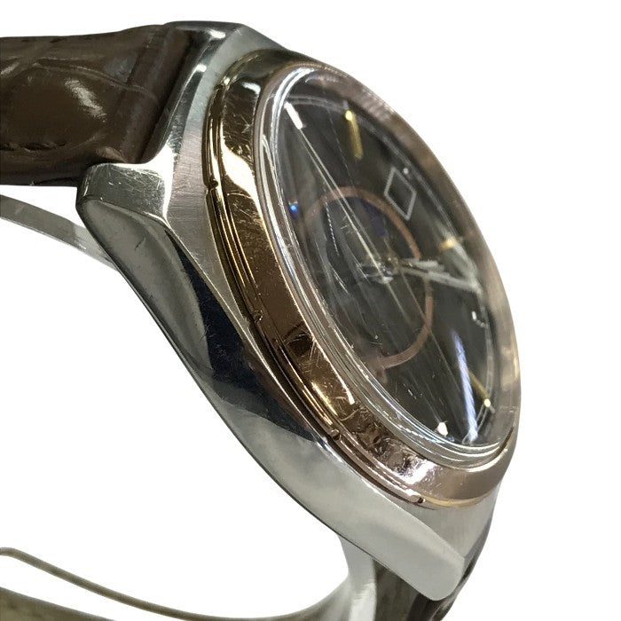 Paul Smith ポールスミス 腕時計 メンズ アナログ ソーラー 電波 デイト レザーベルト SS シルバー/ブラック H416-S084652 中古 T1