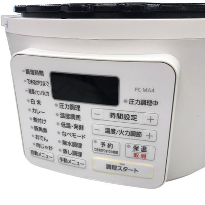 アイリスオーヤマ 電気圧力鍋 4.0L ホワイト PC-MA4-W 中古 Y1