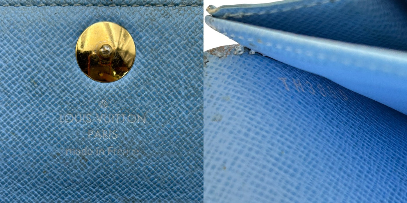 LOUIS VUITTON ルイヴィトン モノグラム・マルチカラー ポルトフォイユ・サラ 二つ折り長財布 ブロンxレザン M93742 レディース メンズ ブランド カードポケット 小銭入れ 廃盤 中古 W４