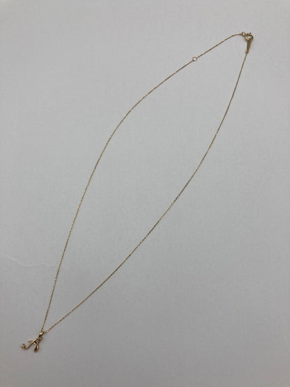 組曲 K10 白石 イニシャルA ネックレス 中古 D4