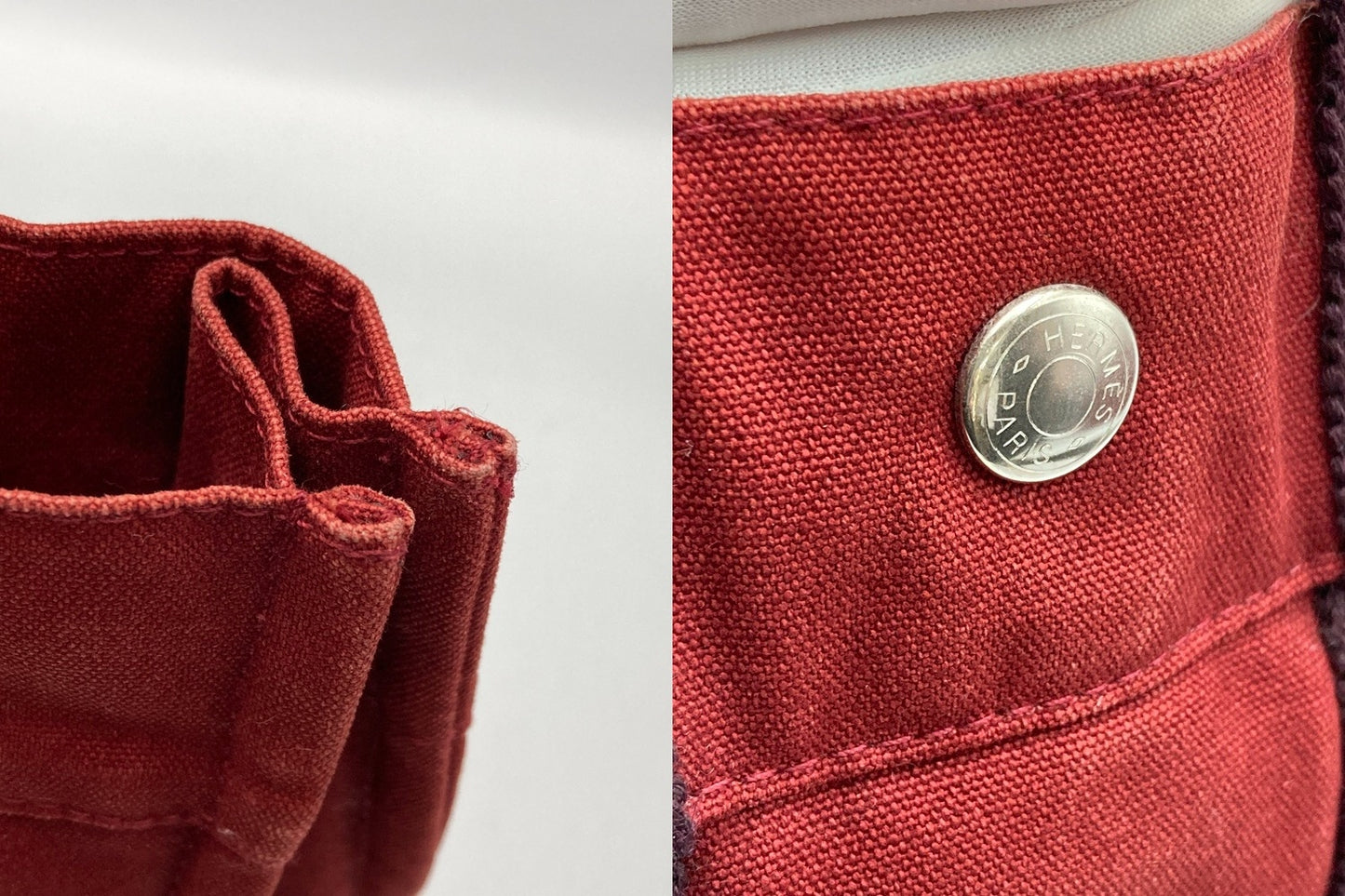 HERMES エルメス フールトゥPM トートバッグ ボルドー 中古 D4