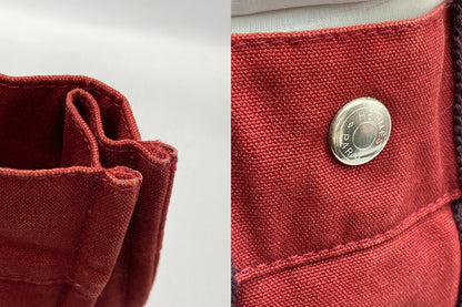 HERMES エルメス フールトゥPM トートバッグ ボルドー 中古 D4