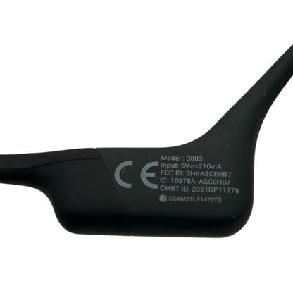 Shokz ショックス OpenRun 骨伝導イヤホン SKZ-EP-000003 ブラック オーディオ オープンラン 家電 Bluetooth ワイヤレス 中古 W４