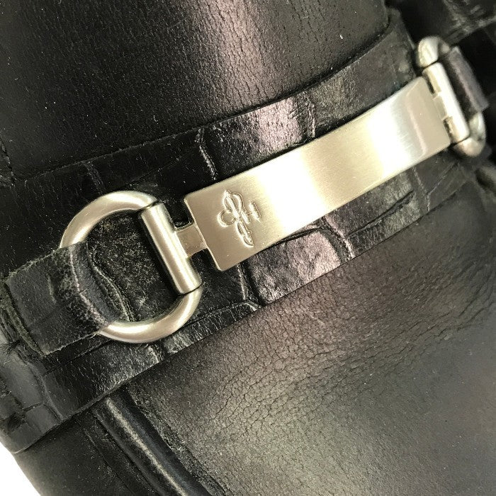 COLE HAAN コールハーン ドライビングシューズ メンズ レザー ビットローファー ブラック 7.5サイズ C11397 中古 T1