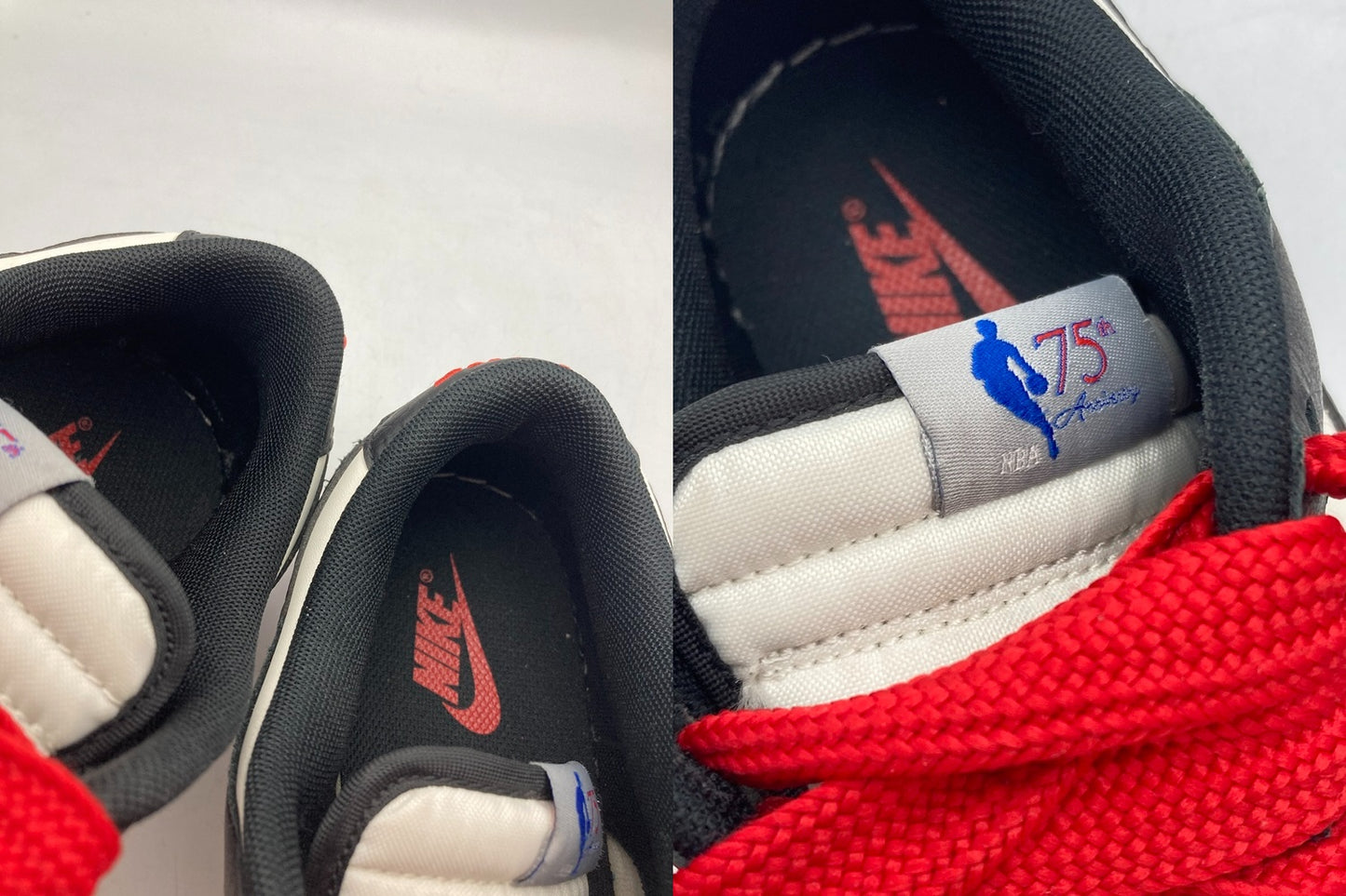 NBA×NIKE ナイキ ダンク ロー レトロ EMB 75thアニバーサリー シカゴブルズ スニーカー DD3363-100 サイズ28.5cm 中古 D4