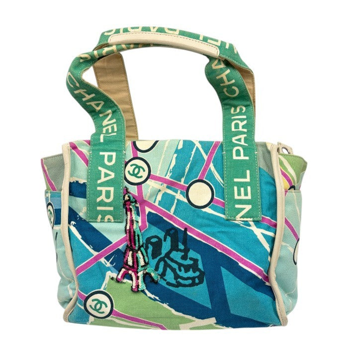 CHANEL シャネル エッフェル塔 ハンド バッグ 鞄 ブランド 小さめ レディース 中古 W1