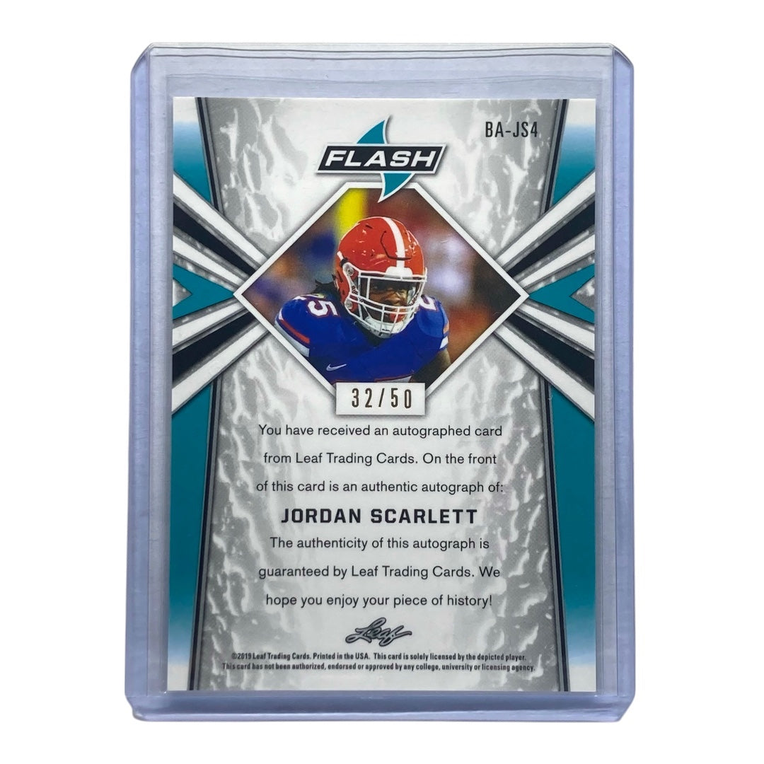 Leaf NFLカード FLASH JORDAN SCARLETT 32/50 #BA-JS4 中古 IT2