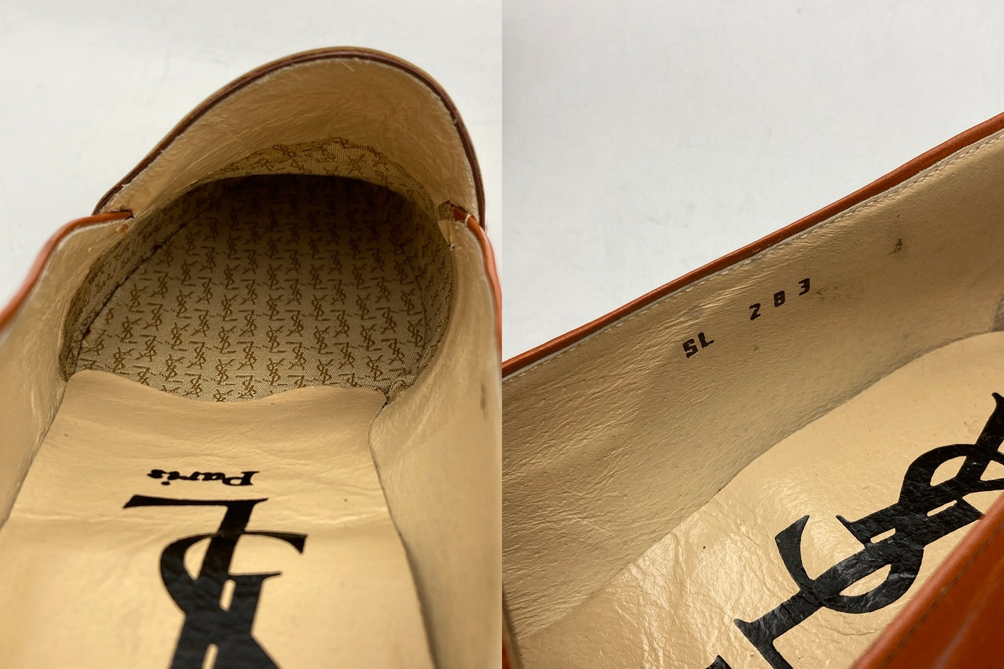 Yves Saint Laurent イヴサンローラン Uチップ ローファー スリッポン 26.5cm メンズ 中古 D4