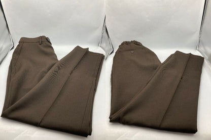 URBAN RESEARCH DOORS 『イージーケア』LIFE STYLE TAILOR ウールライクツイルコンフォータブルパンツ サイズXL ブラウン 中古 D4