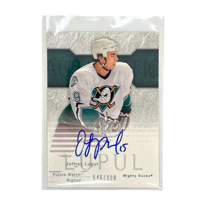UPPER DECK NHLカード SP AUTHENTIC JOFFREY LUPUL MIGHTY DUCKS 546/900 #136 中古 IT1