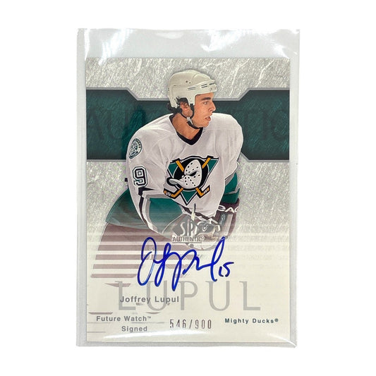 UPPER DECK NHLカード SP AUTHENTIC JOFFREY LUPUL MIGHTY DUCKS 546/900 #136 中古 IT1